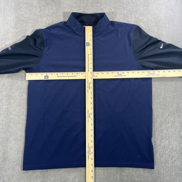 Nike Sweater Mens XL Quarter 1/4 Zip Navy Performance Dri-Fit Pullover Shirt - Picture 4 of 8